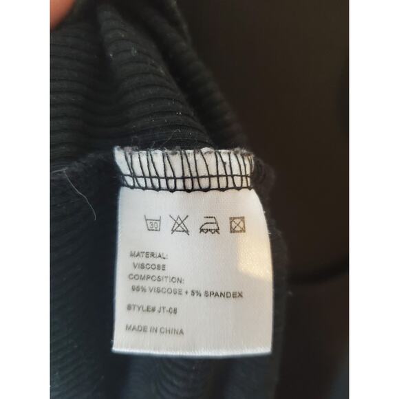 TongKiki Black Ribbed Racerback Dress, NWT, Small - Picture 6 of 6